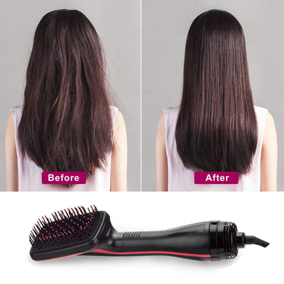 Electric Hair Dryer Comb 2 In 1 Hair Straightner