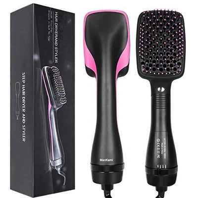 Electric Hair Dryer Comb 2 In 1 Hair Straightner